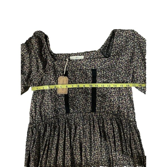 Natural Life Multicolor Floral Pattern Maxi Shirt long Dress Boho size S- New - Picture 4 of 6